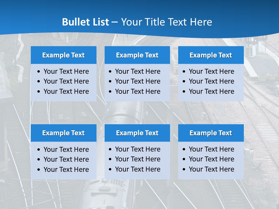Railroad Transport Rail PowerPoint Template