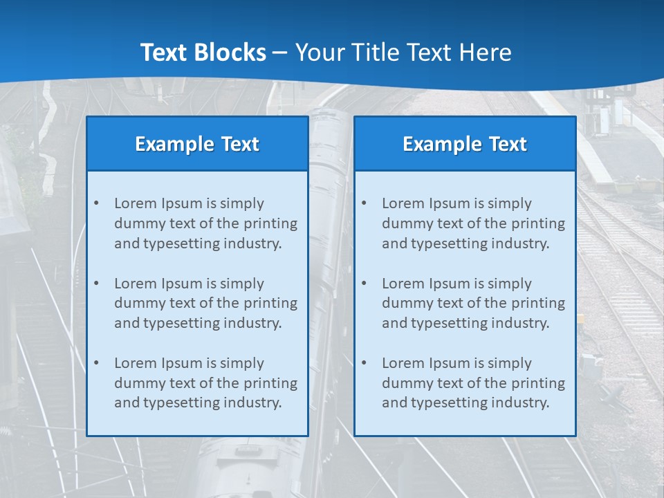 Railroad Transport Rail PowerPoint Template