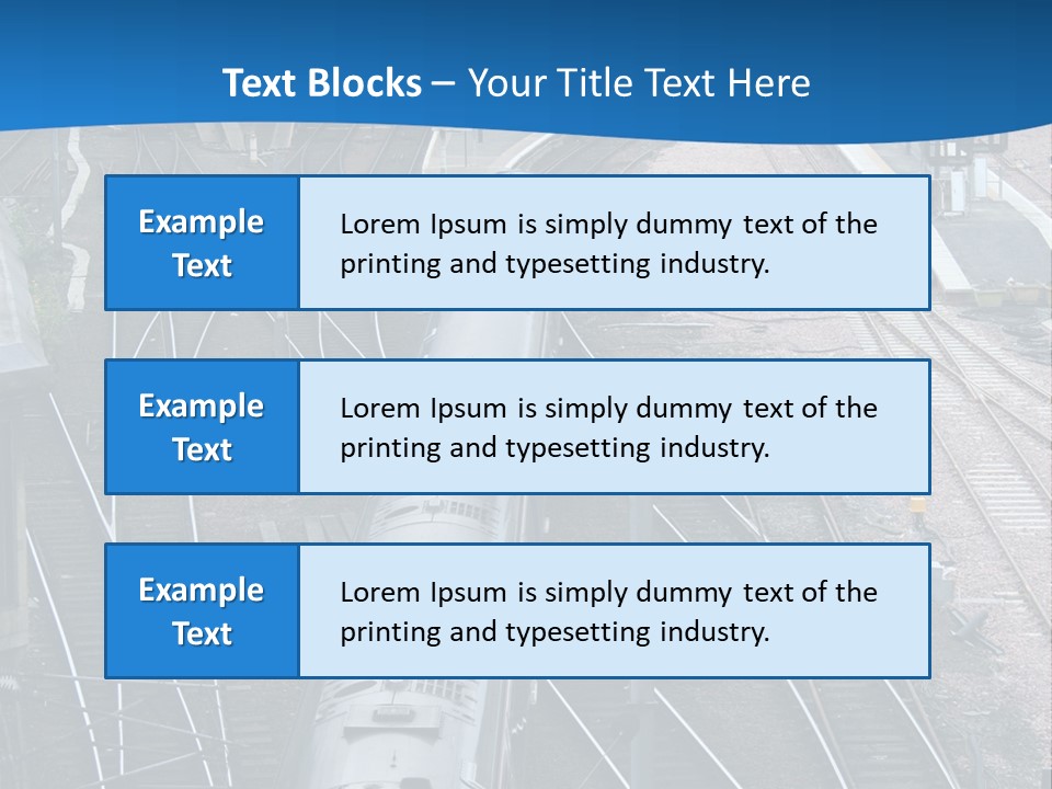 Railroad Transport Rail PowerPoint Template