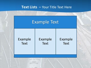 Railroad Transport Rail PowerPoint Template