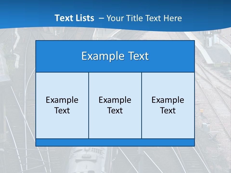 Railroad Transport Rail PowerPoint Template