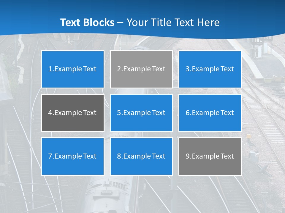 Railroad Transport Rail PowerPoint Template