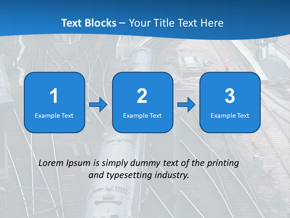Railroad Transport Rail PowerPoint Template