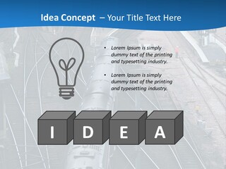 Railroad Transport Rail PowerPoint Template