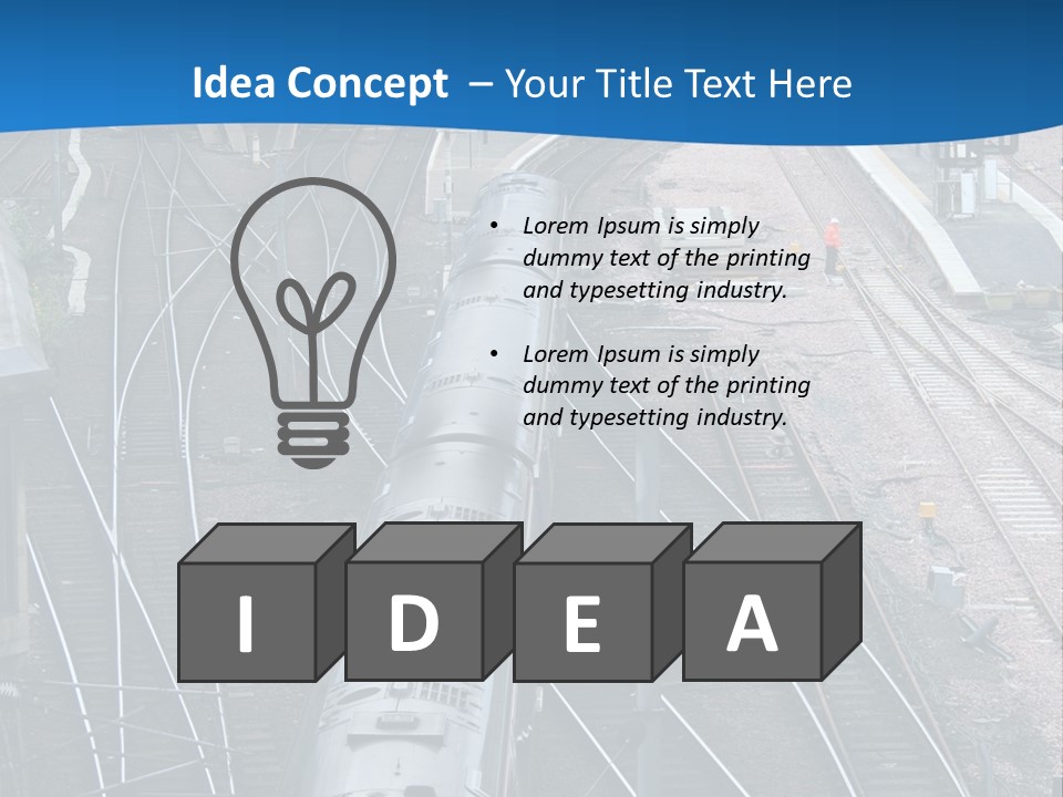 Railroad Transport Rail PowerPoint Template