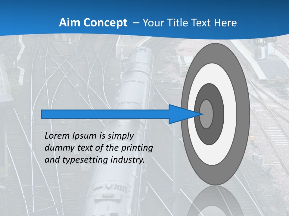 Railroad Transport Rail PowerPoint Template