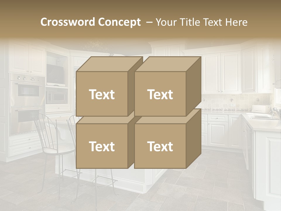 Home Residential Cabinet PowerPoint Template