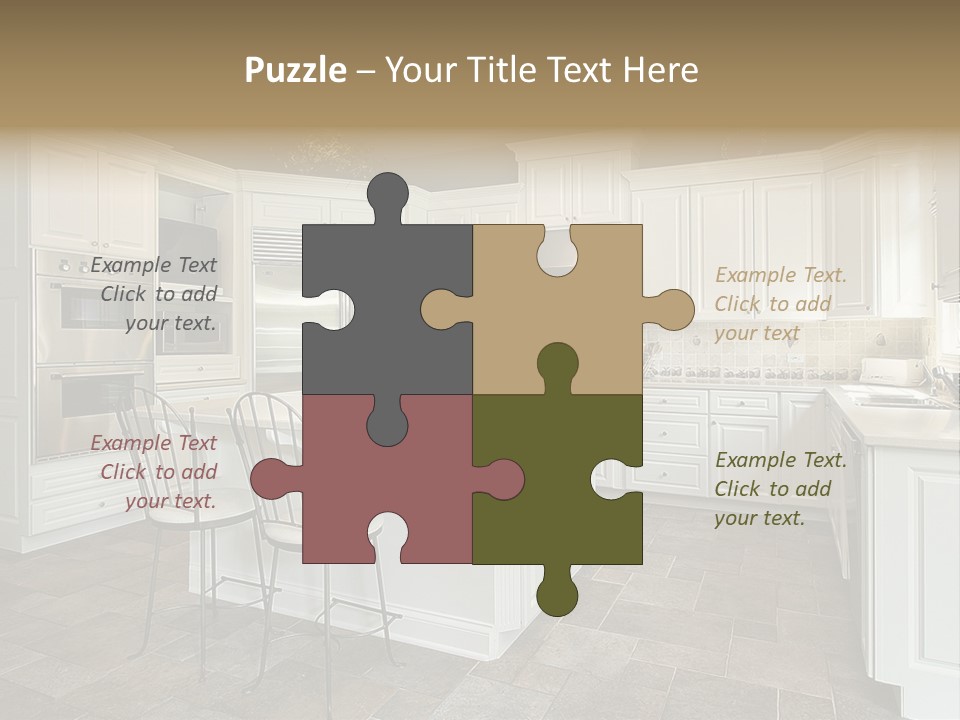 Home Residential Cabinet PowerPoint Template