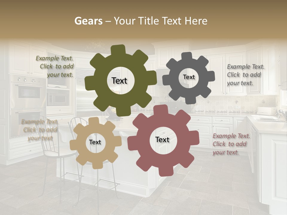Home Residential Cabinet PowerPoint Template