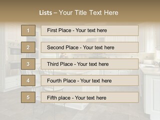 Home Residential Cabinet PowerPoint Template