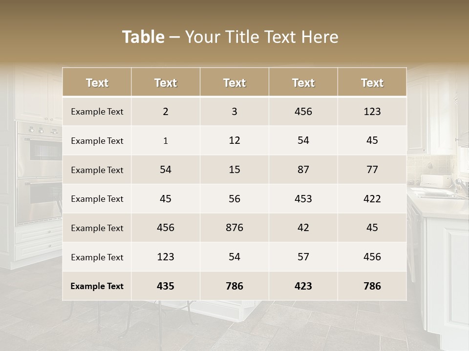 Home Residential Cabinet PowerPoint Template