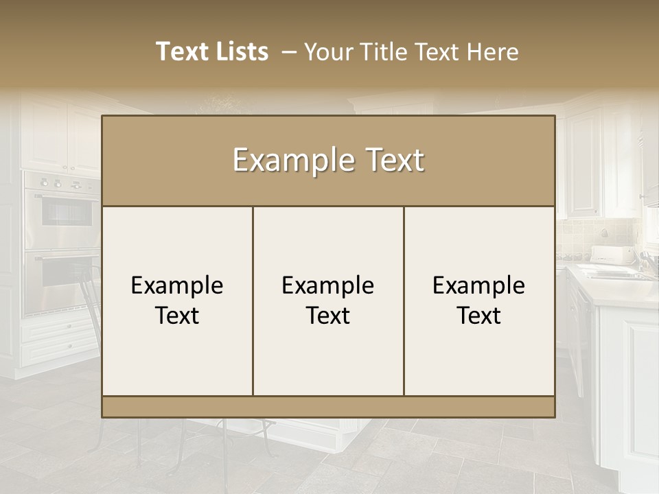 Home Residential Cabinet PowerPoint Template