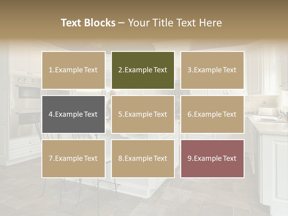 Home Residential Cabinet PowerPoint Template