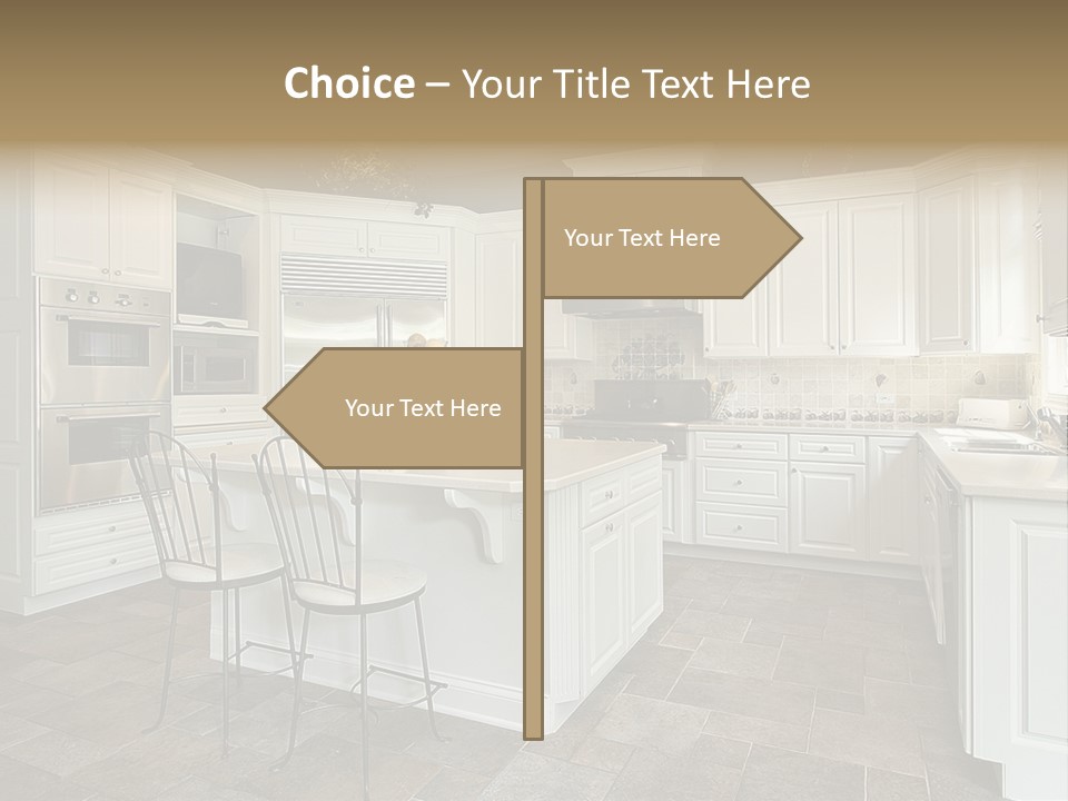 Home Residential Cabinet PowerPoint Template