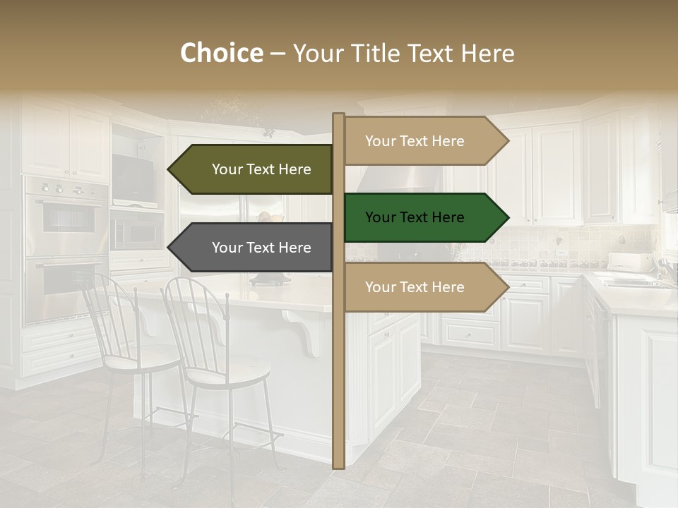 Home Residential Cabinet PowerPoint Template