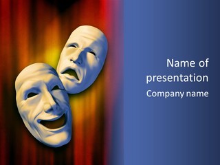 Performance Comedy Men PowerPoint Template