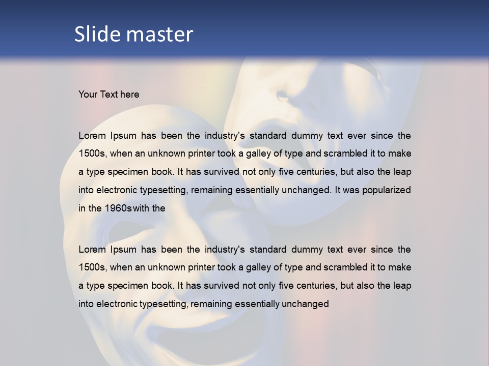 Performance Comedy Men PowerPoint Template