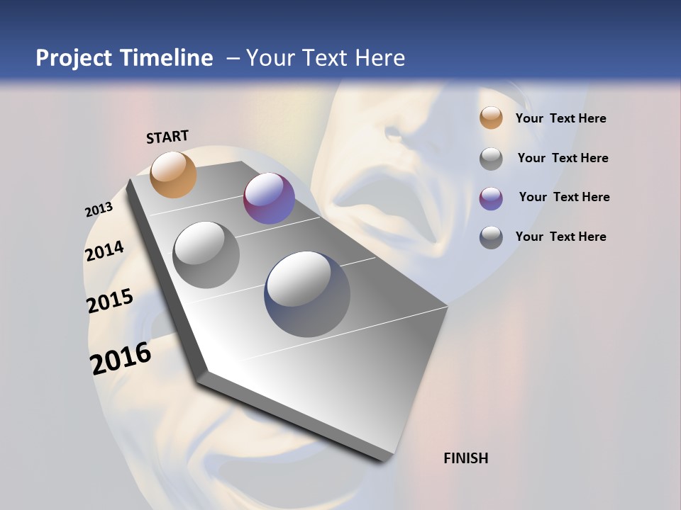 Performance Comedy Men PowerPoint Template