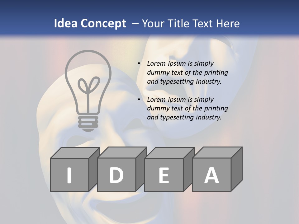 Performance Comedy Men PowerPoint Template