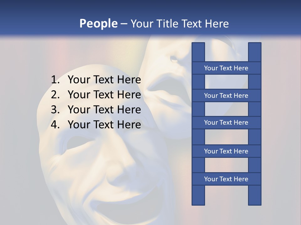 Performance Comedy Men PowerPoint Template