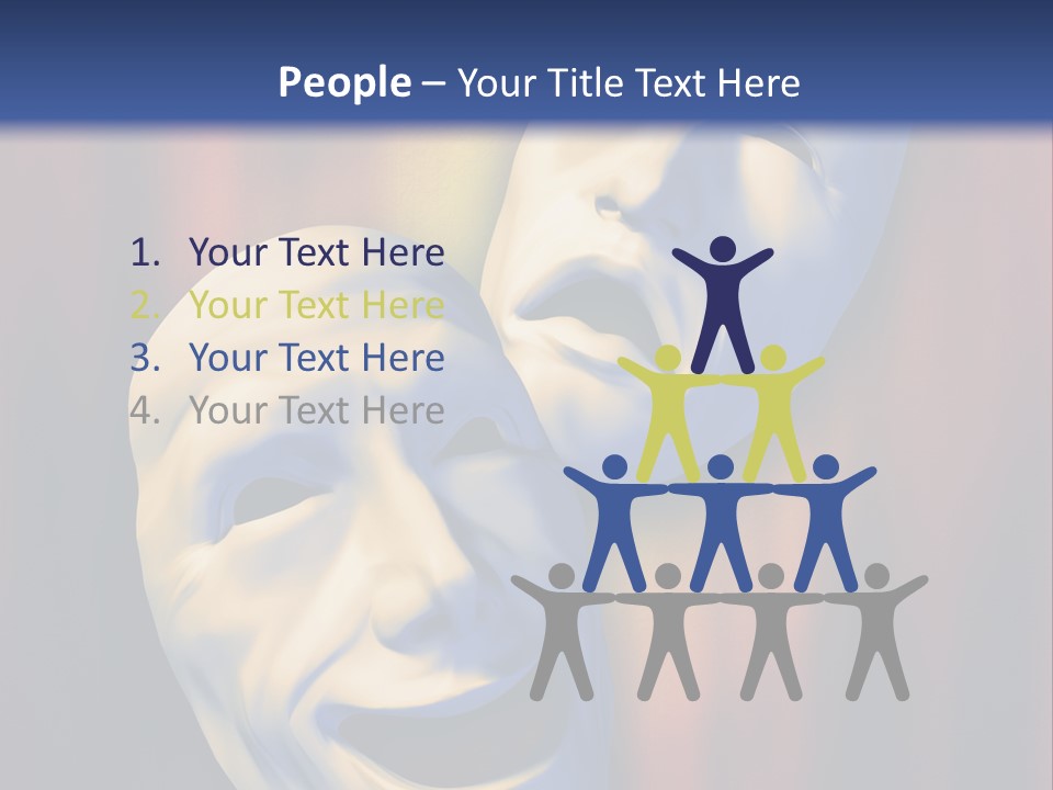 Performance Comedy Men PowerPoint Template