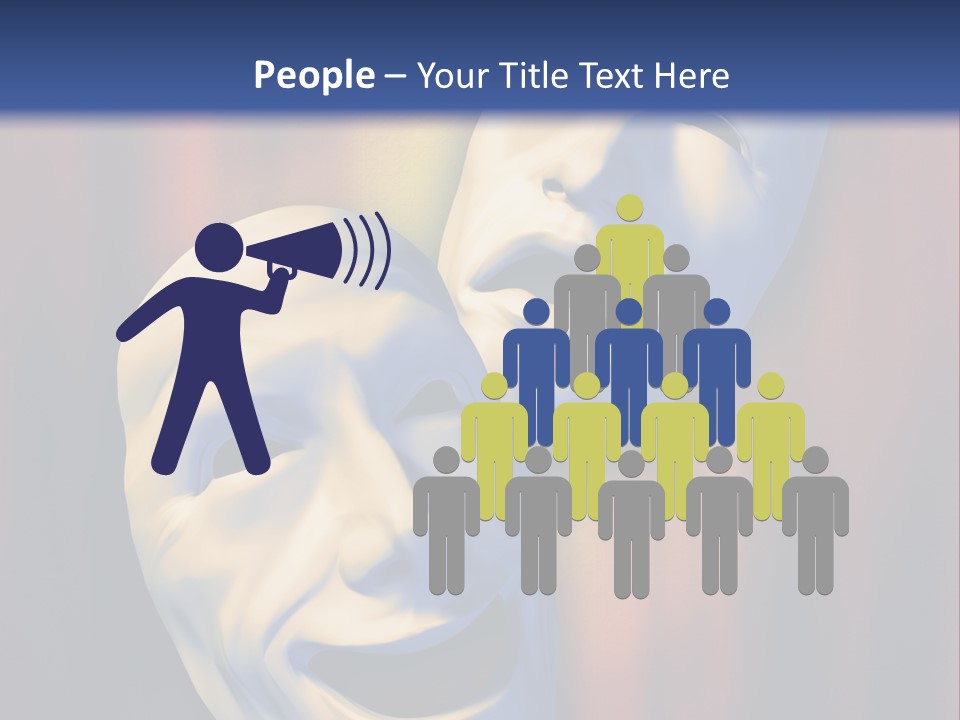 Performance Comedy Men PowerPoint Template