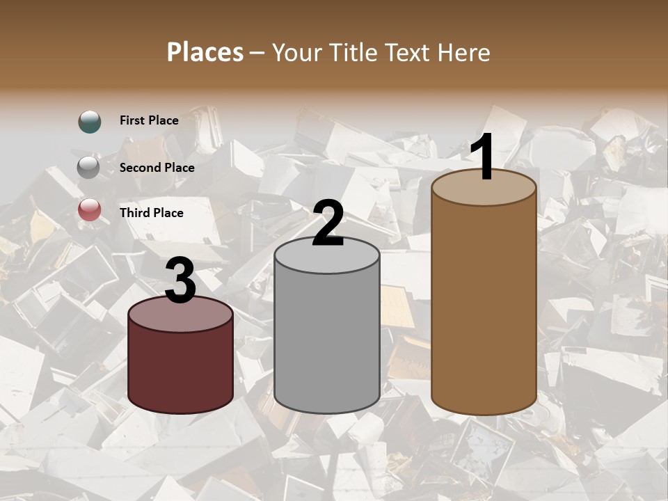 A Pile Of Old Televisions Sitting On Top Of Each Other PowerPoint Template
