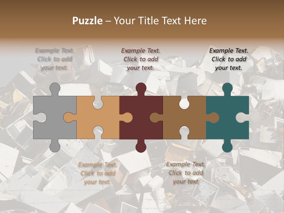 A Pile Of Old Televisions Sitting On Top Of Each Other PowerPoint Template