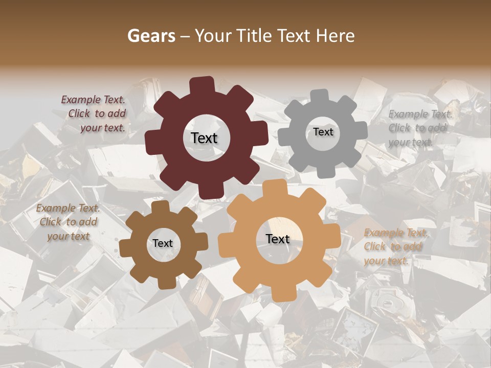 A Pile Of Old Televisions Sitting On Top Of Each Other PowerPoint Template