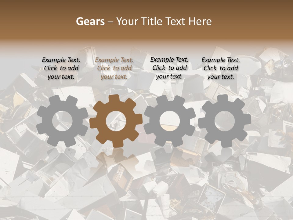 A Pile Of Old Televisions Sitting On Top Of Each Other PowerPoint Template