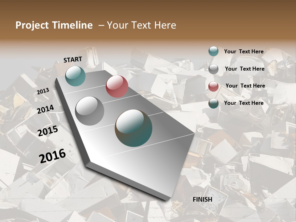 A Pile Of Old Televisions Sitting On Top Of Each Other PowerPoint Template