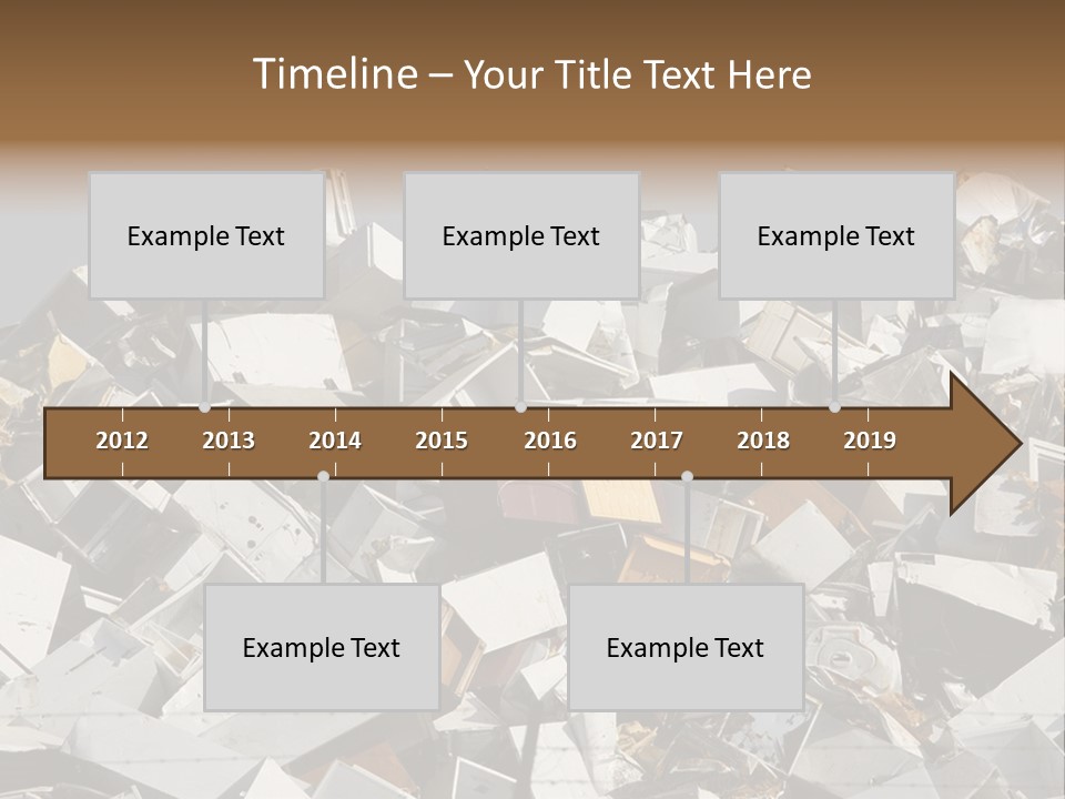 A Pile Of Old Televisions Sitting On Top Of Each Other PowerPoint Template