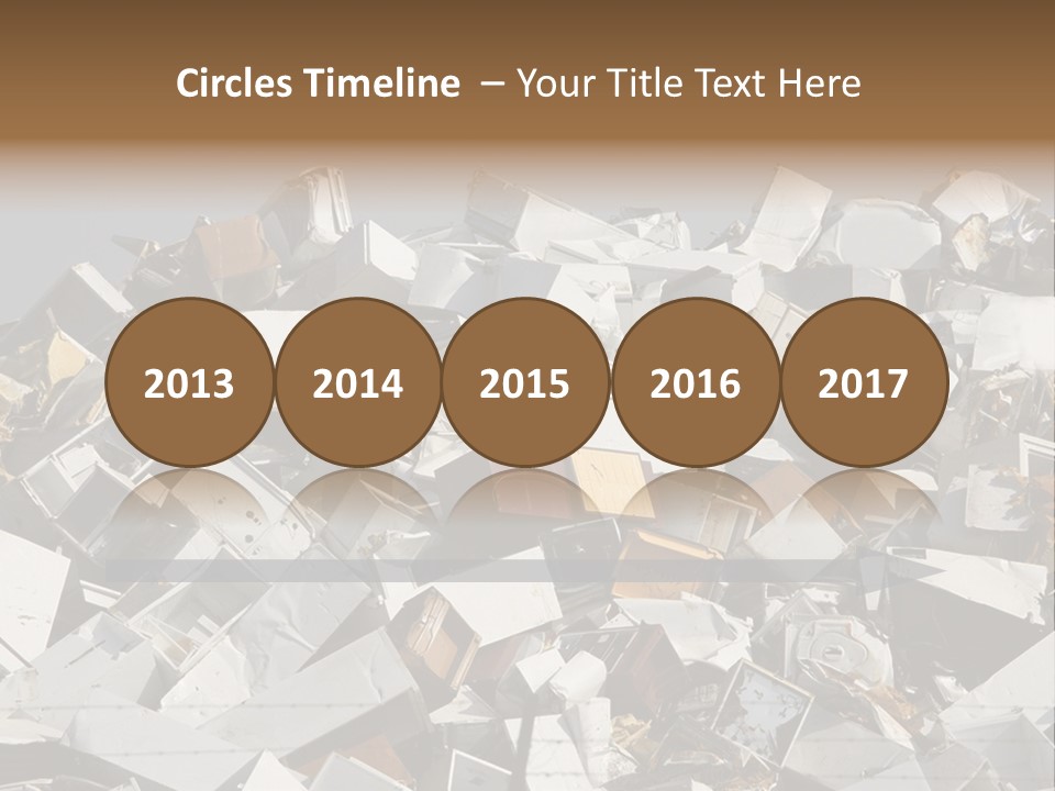 A Pile Of Old Televisions Sitting On Top Of Each Other PowerPoint Template