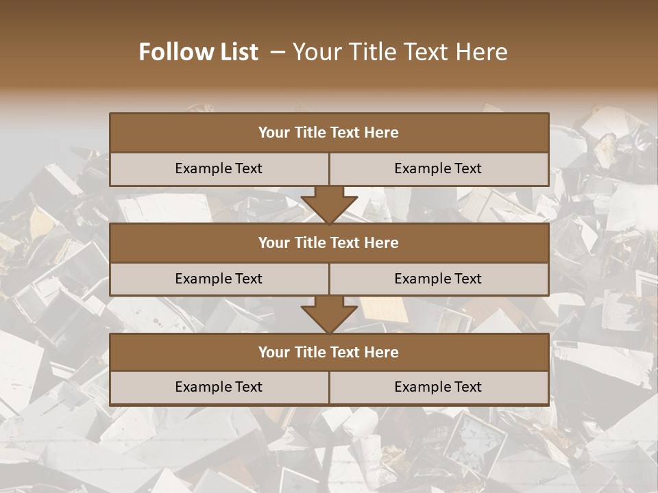 A Pile Of Old Televisions Sitting On Top Of Each Other PowerPoint Template