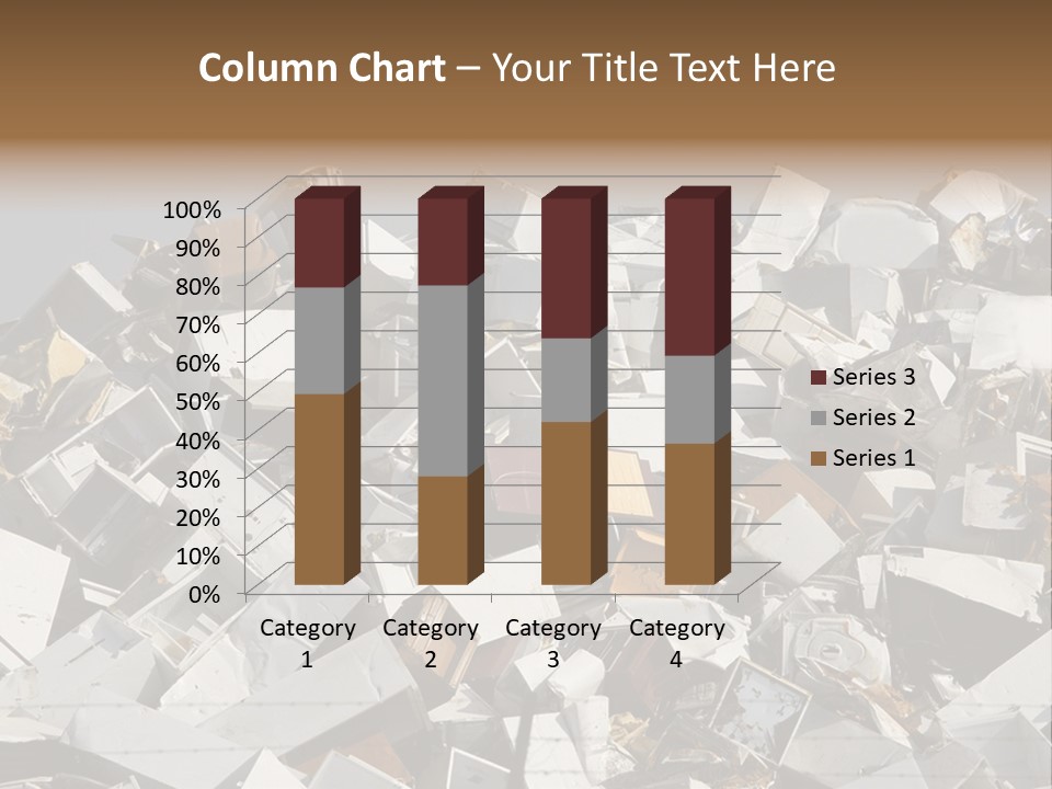 A Pile Of Old Televisions Sitting On Top Of Each Other PowerPoint Template