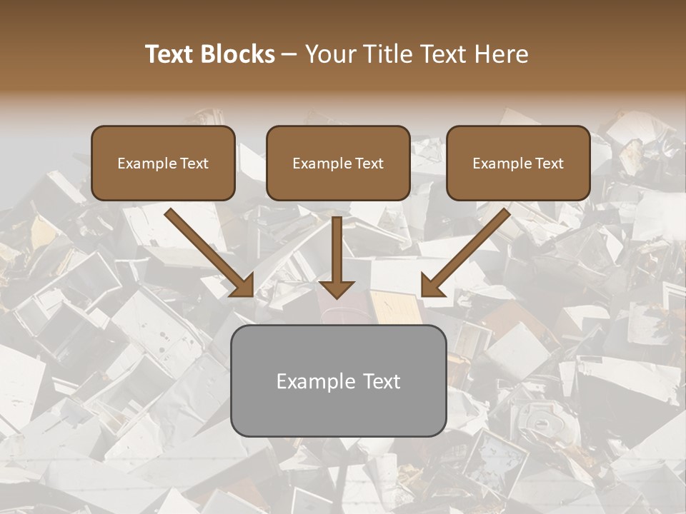 A Pile Of Old Televisions Sitting On Top Of Each Other PowerPoint Template