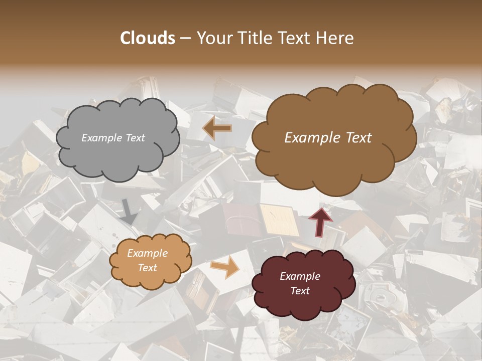 A Pile Of Old Televisions Sitting On Top Of Each Other PowerPoint Template