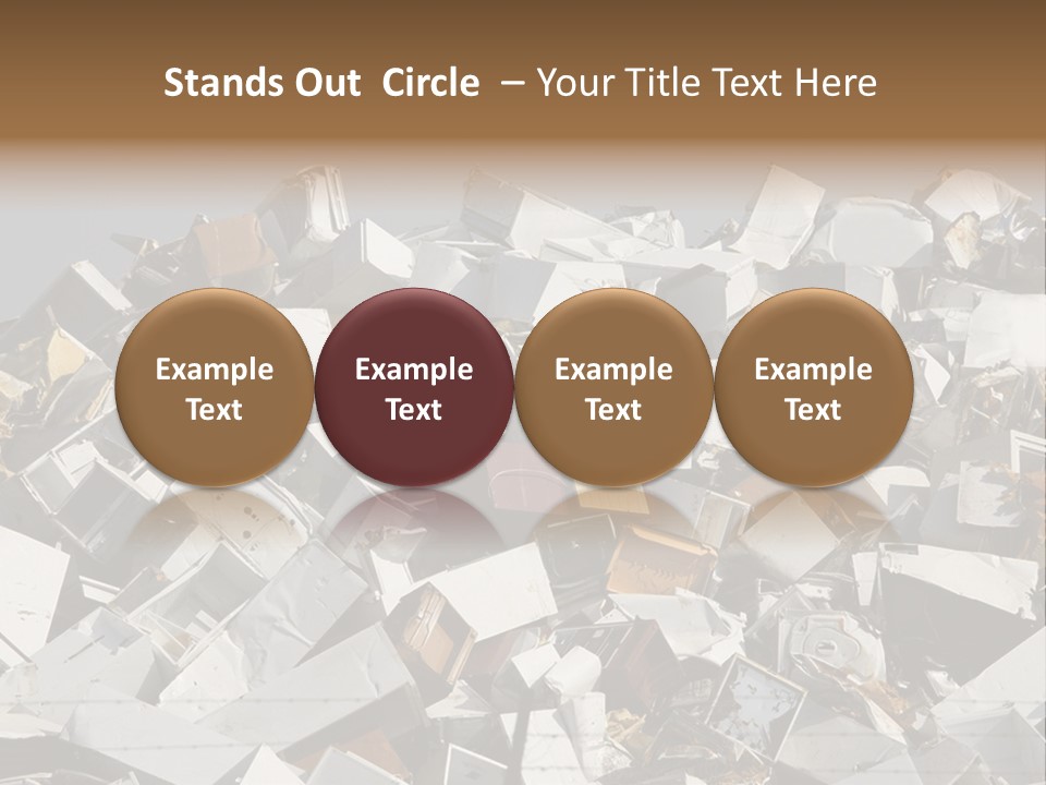 A Pile Of Old Televisions Sitting On Top Of Each Other PowerPoint Template