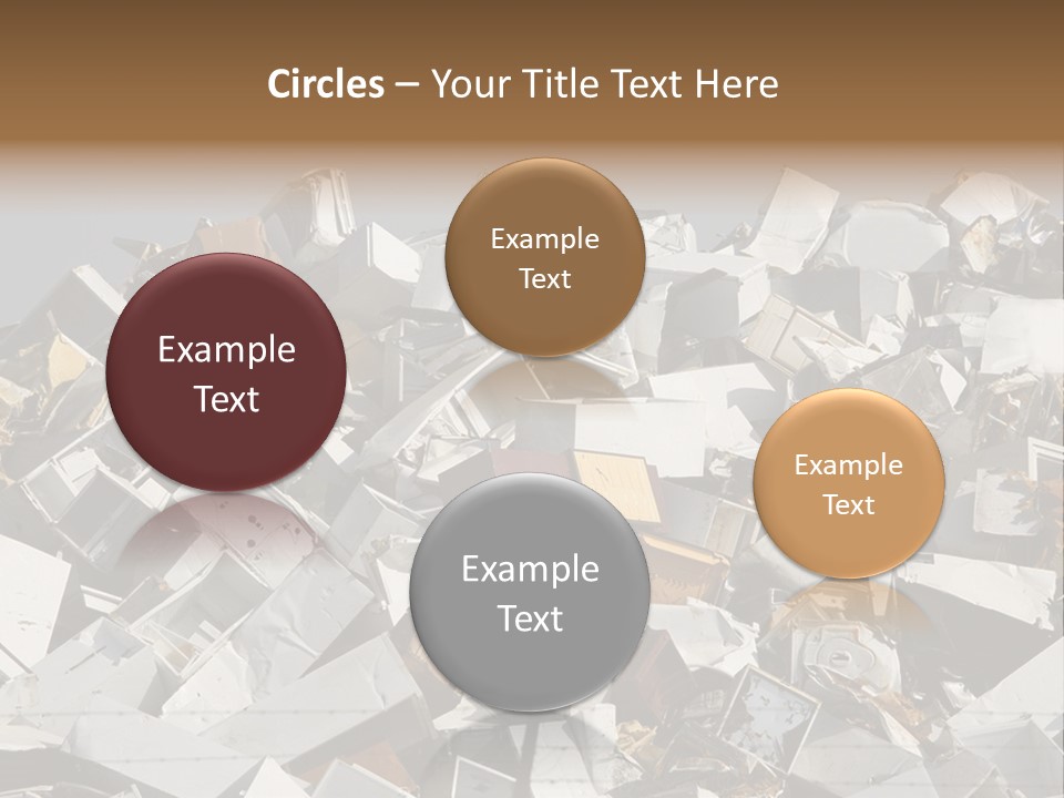 A Pile Of Old Televisions Sitting On Top Of Each Other PowerPoint Template