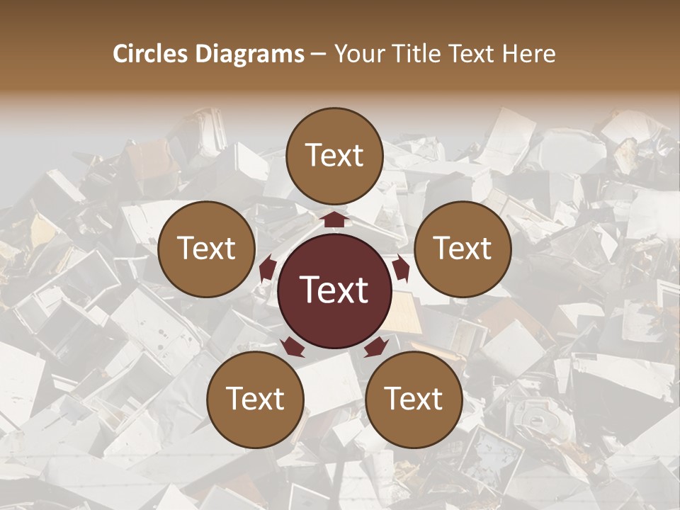 A Pile Of Old Televisions Sitting On Top Of Each Other PowerPoint Template