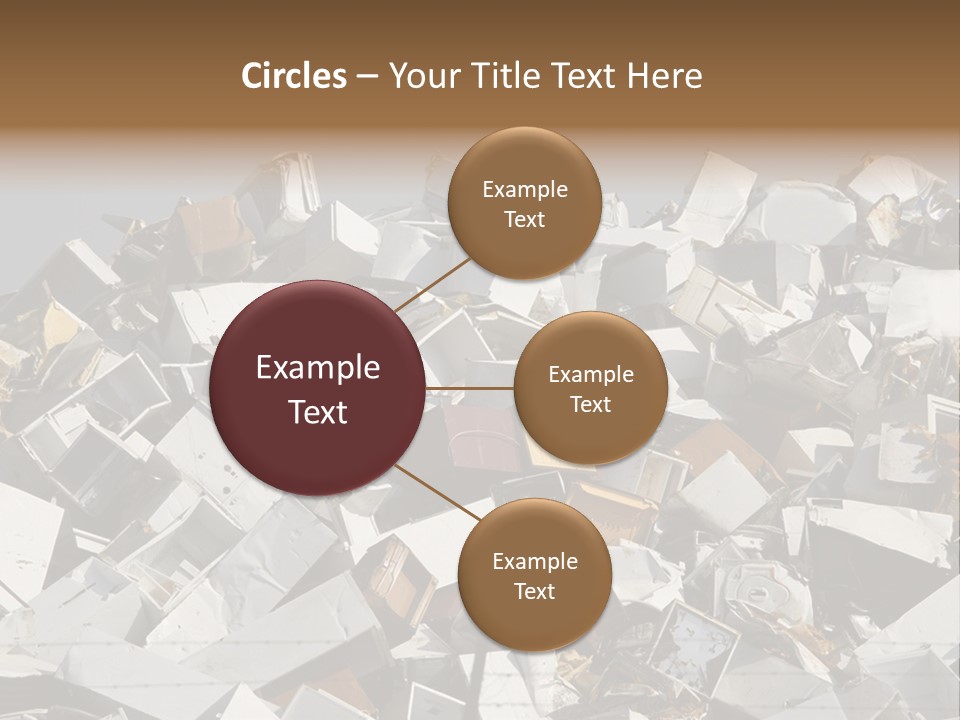 A Pile Of Old Televisions Sitting On Top Of Each Other PowerPoint Template