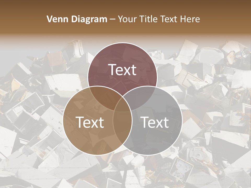 A Pile Of Old Televisions Sitting On Top Of Each Other PowerPoint Template