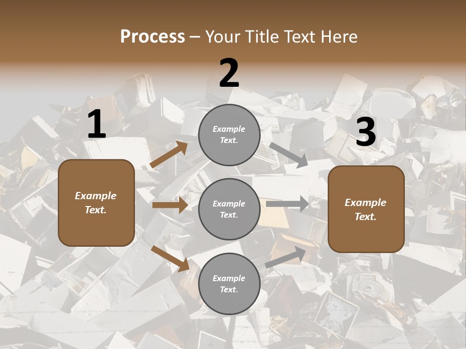 A Pile Of Old Televisions Sitting On Top Of Each Other PowerPoint Template