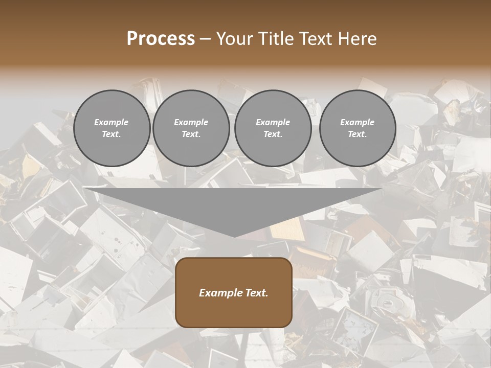 A Pile Of Old Televisions Sitting On Top Of Each Other PowerPoint Template