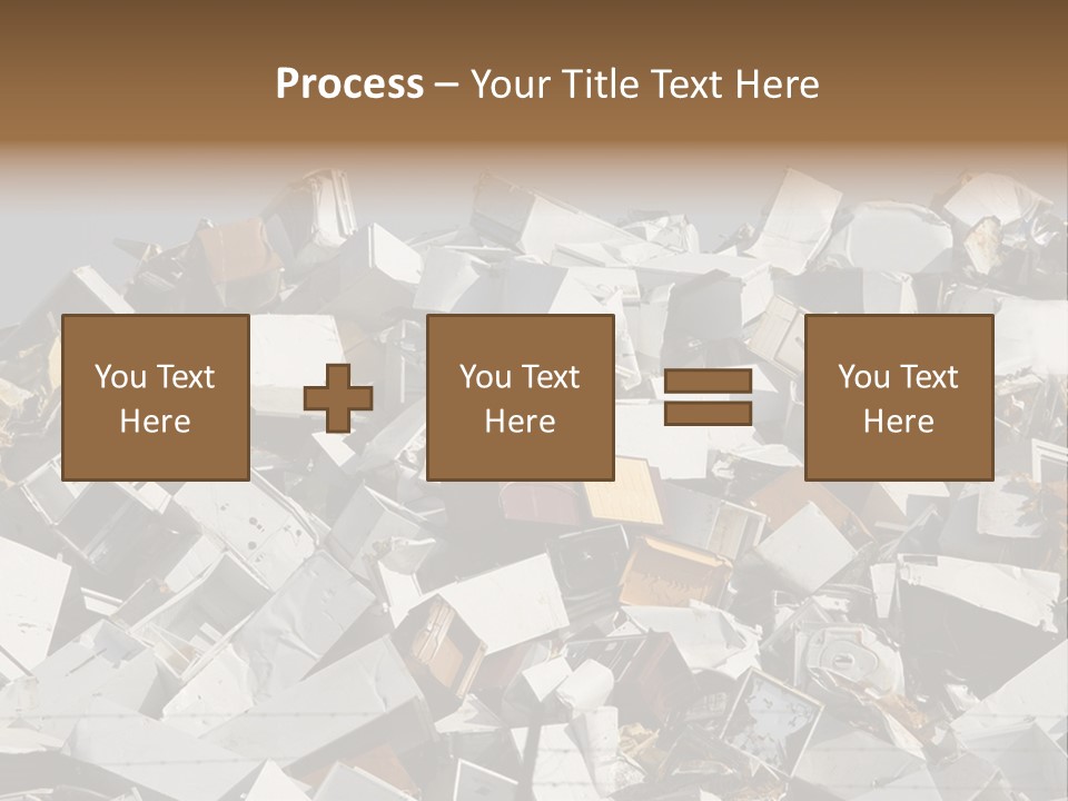 A Pile Of Old Televisions Sitting On Top Of Each Other PowerPoint Template