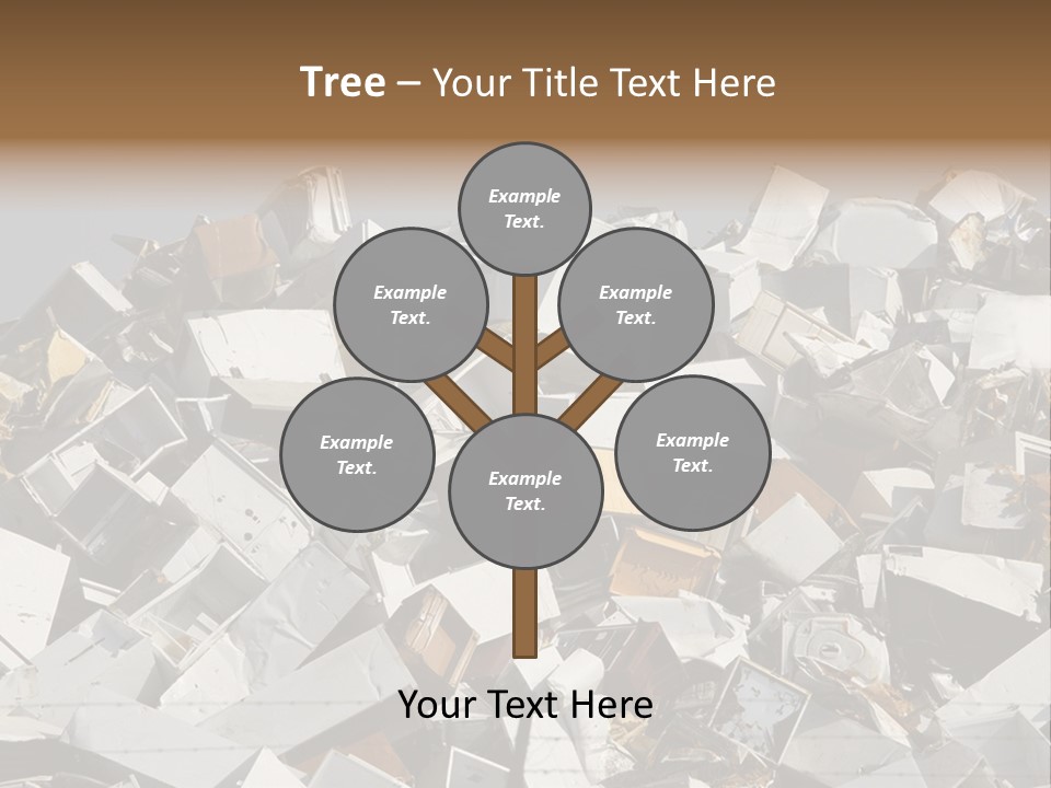 A Pile Of Old Televisions Sitting On Top Of Each Other PowerPoint Template