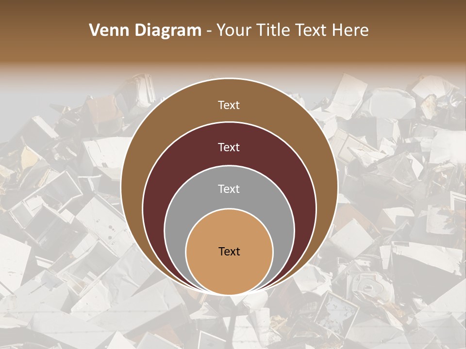 A Pile Of Old Televisions Sitting On Top Of Each Other PowerPoint Template