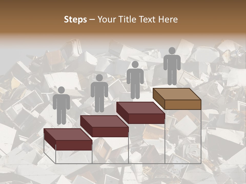 A Pile Of Old Televisions Sitting On Top Of Each Other PowerPoint Template