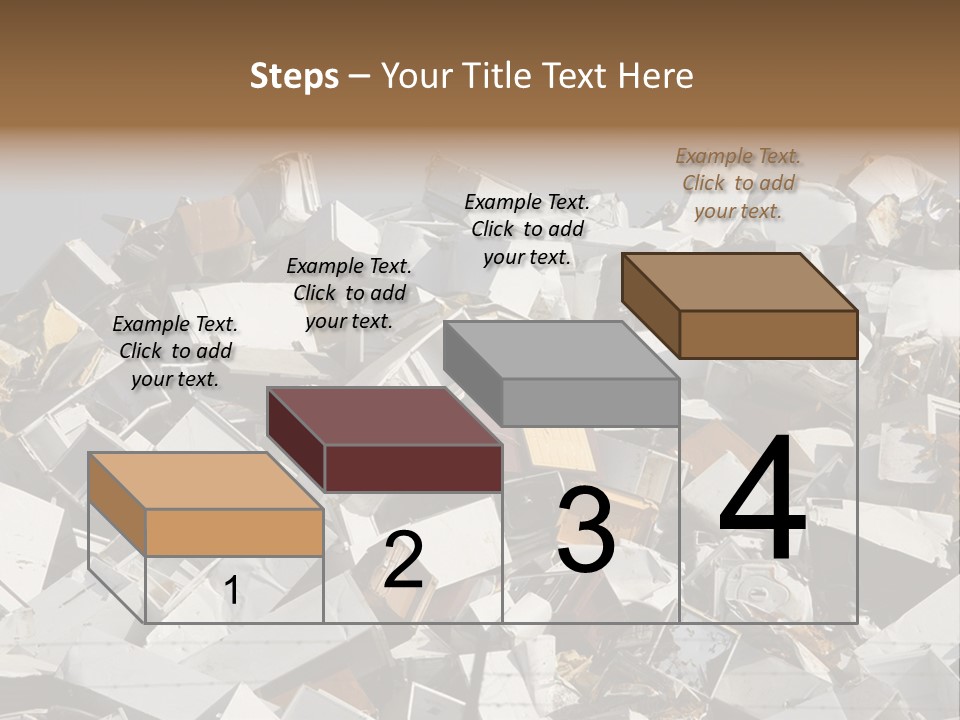 A Pile Of Old Televisions Sitting On Top Of Each Other PowerPoint Template
