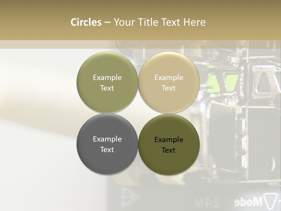 A Picture Of A Network With Wires And Wires Attached To It PowerPoint Template